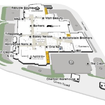 Plan of Bayfair Shopping Centre