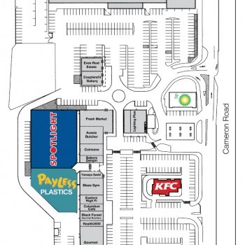 Plan of Gate Pa Shopping Centre