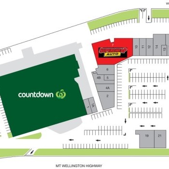 Plan of Mount Wellington Shopping Centre