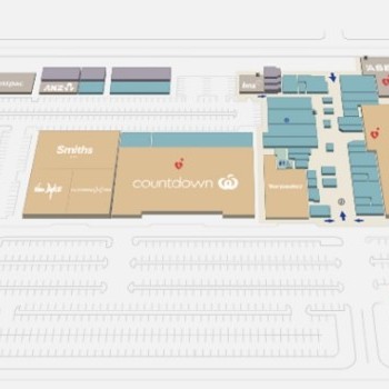 Plan of Rotorua Central Mall Shopping Centre