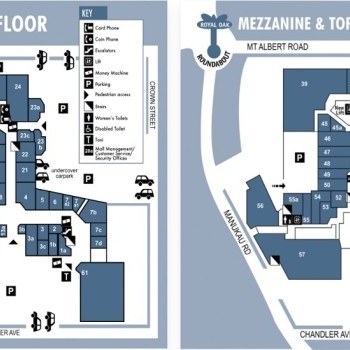 Plan of Royal Oak Shopping Mall