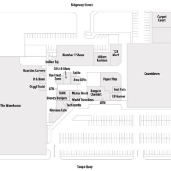 Plan of Trafalgar Square Shopping Centre